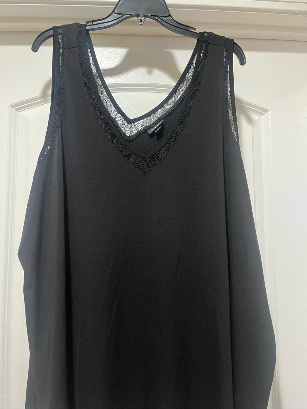 torrid Black Lace-Trim V-Neck Camisole
